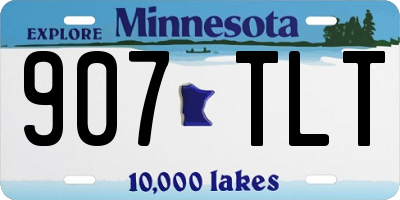 MN license plate 907TLT