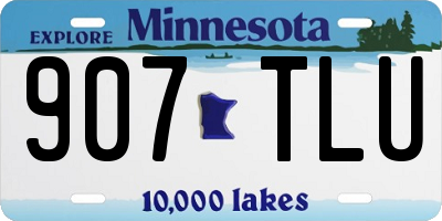 MN license plate 907TLU