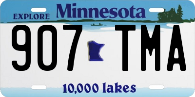 MN license plate 907TMA