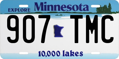 MN license plate 907TMC