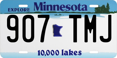 MN license plate 907TMJ