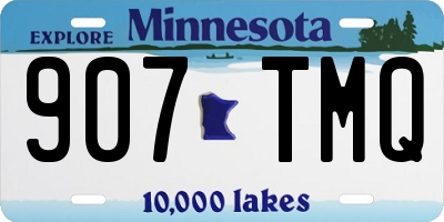MN license plate 907TMQ
