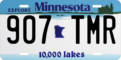 MN license plate 907TMR