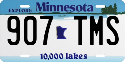 MN license plate 907TMS