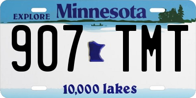 MN license plate 907TMT