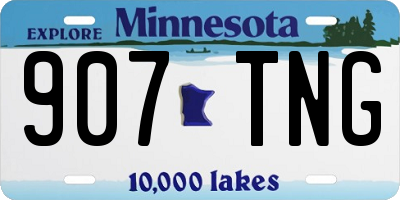 MN license plate 907TNG