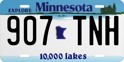 MN license plate 907TNH