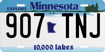 MN license plate 907TNJ