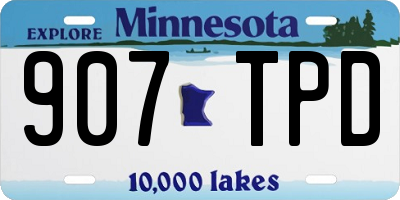 MN license plate 907TPD