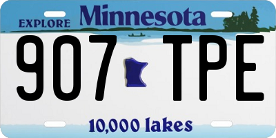 MN license plate 907TPE
