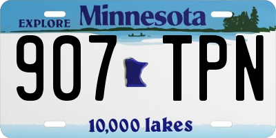MN license plate 907TPN