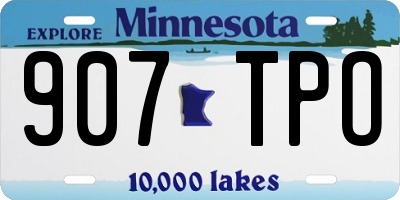 MN license plate 907TPO