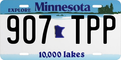 MN license plate 907TPP