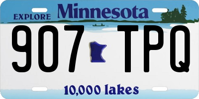 MN license plate 907TPQ