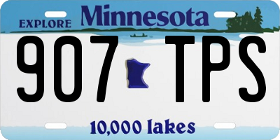 MN license plate 907TPS