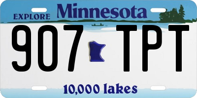 MN license plate 907TPT