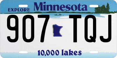 MN license plate 907TQJ