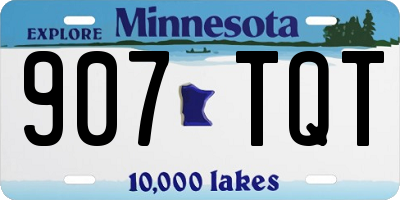 MN license plate 907TQT