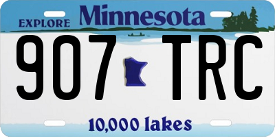 MN license plate 907TRC