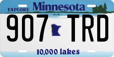 MN license plate 907TRD