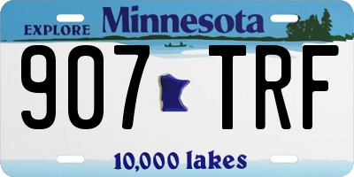 MN license plate 907TRF