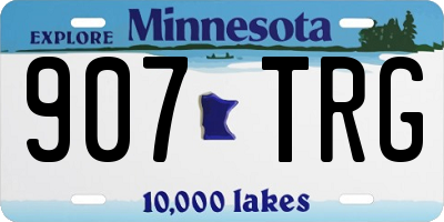 MN license plate 907TRG