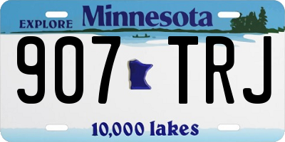 MN license plate 907TRJ