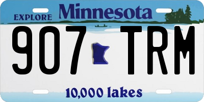 MN license plate 907TRM