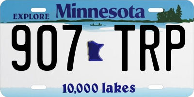 MN license plate 907TRP