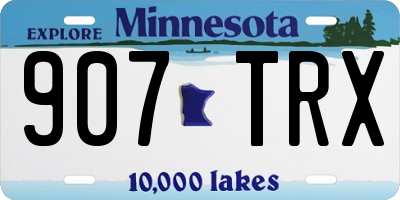 MN license plate 907TRX
