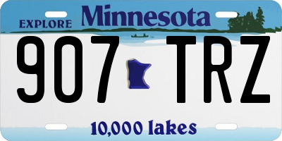 MN license plate 907TRZ