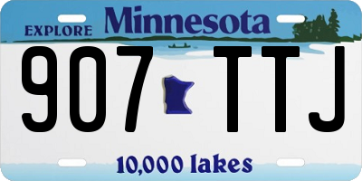 MN license plate 907TTJ