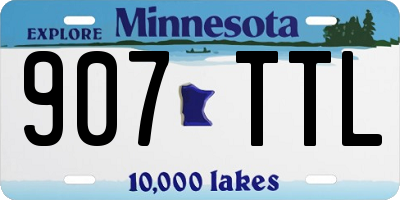 MN license plate 907TTL