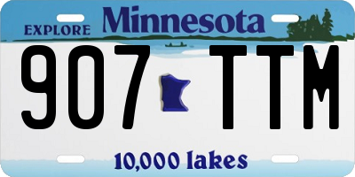 MN license plate 907TTM