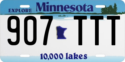 MN license plate 907TTT