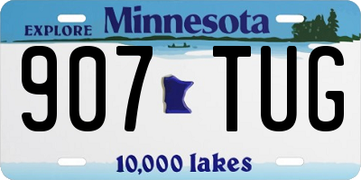 MN license plate 907TUG