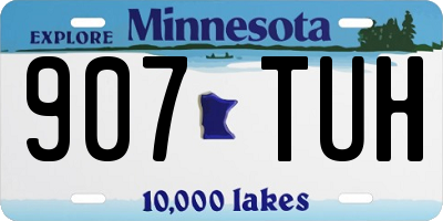 MN license plate 907TUH