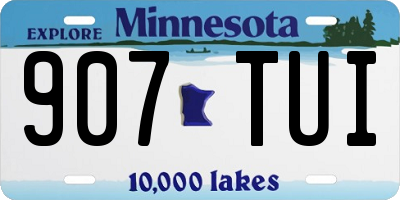 MN license plate 907TUI