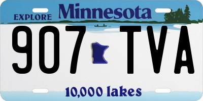 MN license plate 907TVA