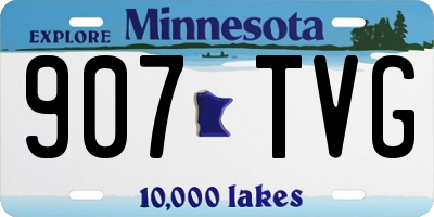 MN license plate 907TVG