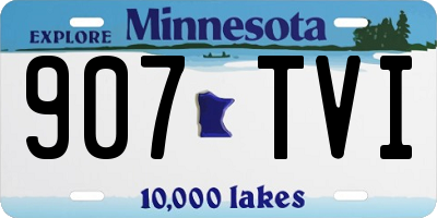 MN license plate 907TVI