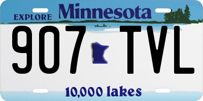 MN license plate 907TVL