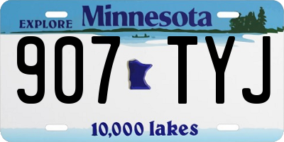 MN license plate 907TYJ