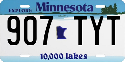 MN license plate 907TYT