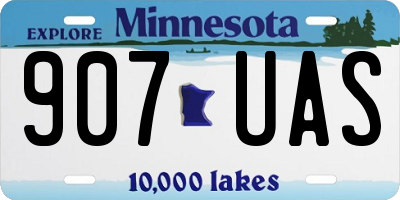 MN license plate 907UAS