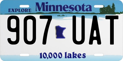 MN license plate 907UAT
