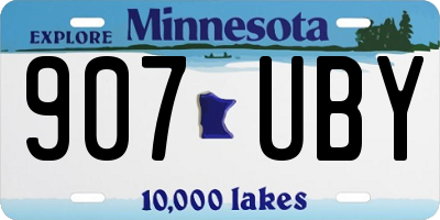 MN license plate 907UBY