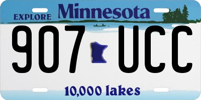 MN license plate 907UCC