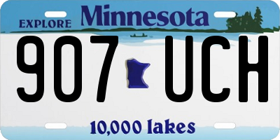 MN license plate 907UCH