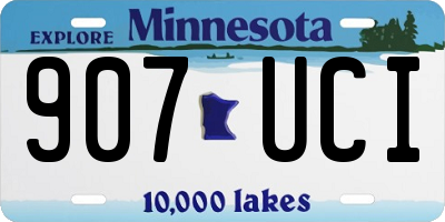 MN license plate 907UCI